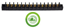 1x 75A - 600V - 14 Position Single Row Terminal Block Barrier Strip -8-32 Stud