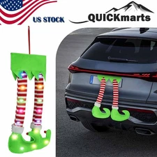 LED Elf Legs Christmas Car Trunk Decoration Indoor Outdoor Xmas Hanging Ornament