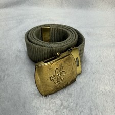 Vintage BSA Boy Scouts Of America Belt Brass Buckle Approx 36  Long Made In USA