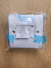 CMA3020 Click Mode 10A 3-Pole Fan Isolator Switch with 3A Fuse Brand New
