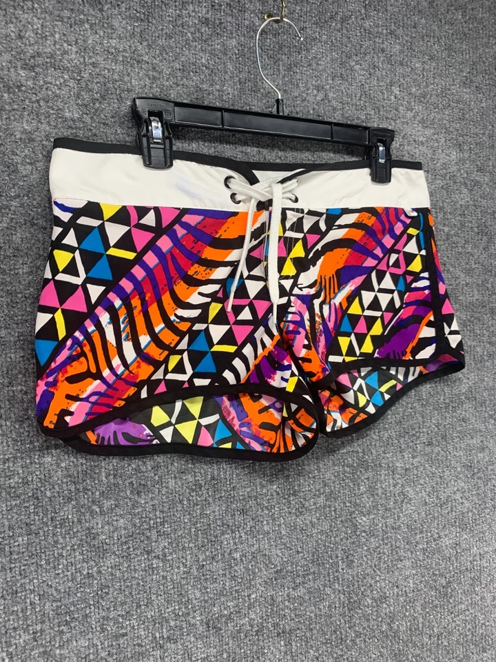 OP Board Shorts Womens Medium 7-9 Multicolor 2" Inseam Drawstring Swimming 34 - Image 2 of 4