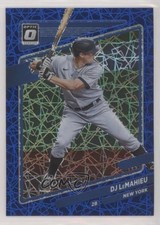 2021 Panini Donruss Optic Blue Velocity Prizm 44/99 DJ LeMahieu #145 0c2