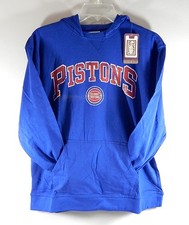 Detroit Pistons Washed Logo NBA Hardwood Classics Hoodie Shirt New Youth L