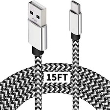 DEEGO Type C Charger Cable,15FT Long USB A to C Cable Compatible with 15 feet