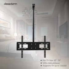 TV Ceiling Mount Bracket Tilt Range 5°to -15° for 32"-70" LED TV Retractable