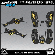 Graphics Kit for ATV Honda TRX 400EX (1999-2004) Predator Series - GOLD