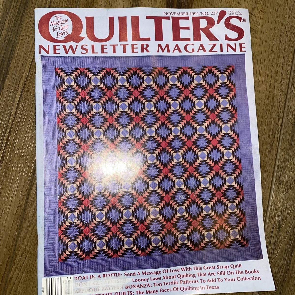 Quilters Newsletter Magazine 1991, 1993 A Lot Of 6 | eBay