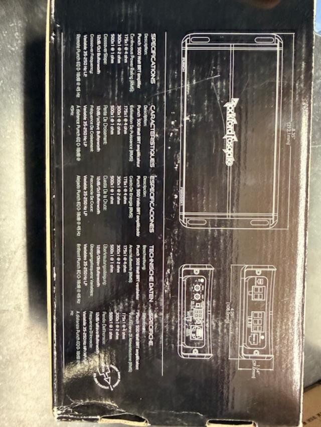 ROCKFORD FOSGATE PUNCH PBR500X1 500W AMPLIFIER COMPACT MOTORCYCLE
