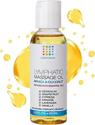2 Fl Oz Arnica & Coconut Oil for Lymphatic Drainage and Detoxification Therapy