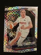 2025 Panini Prizm WNBA Emily Engstler #84 Checkerboard Washington Mystics