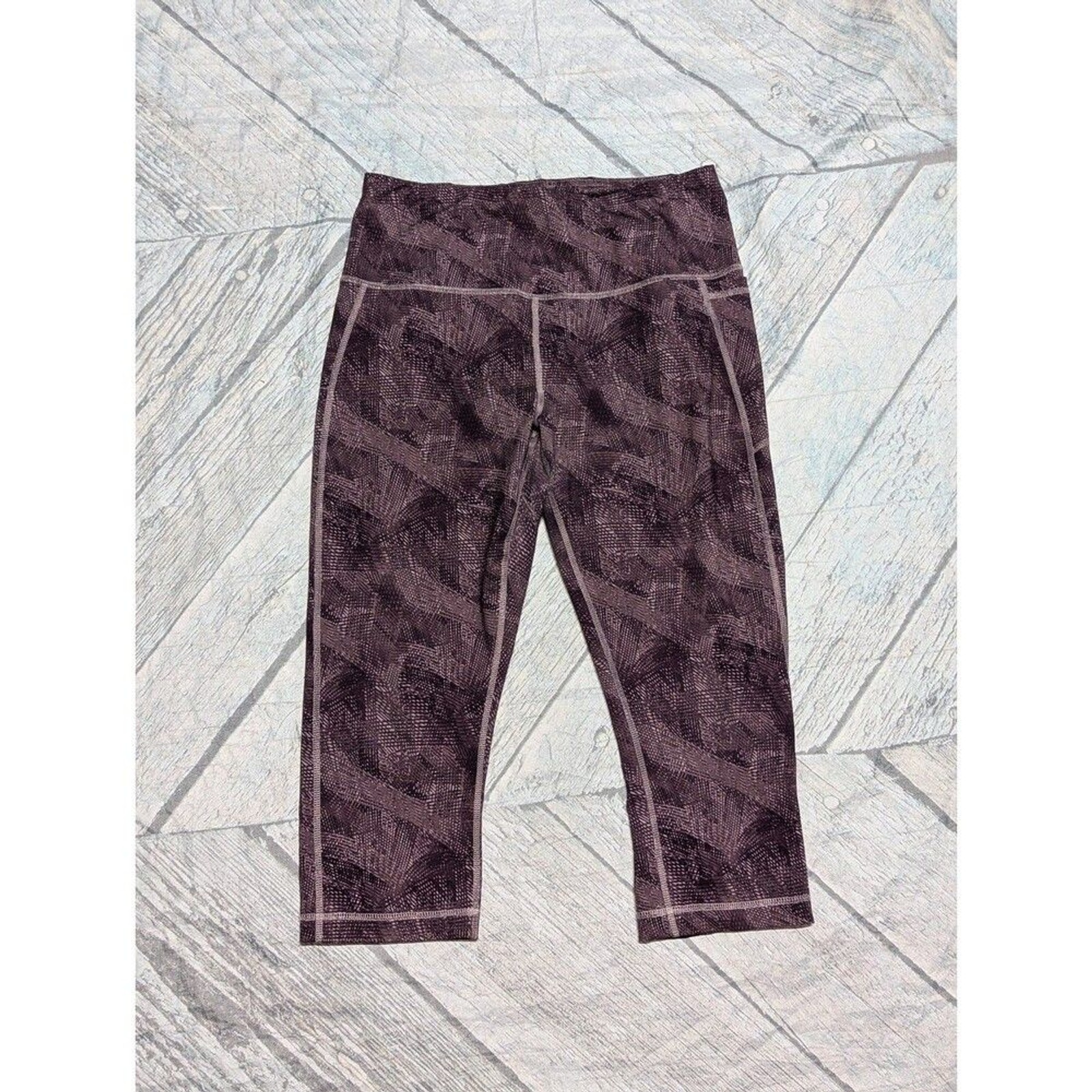 Reebok Large Active Purple Patterned Athletic Cap… - image 1