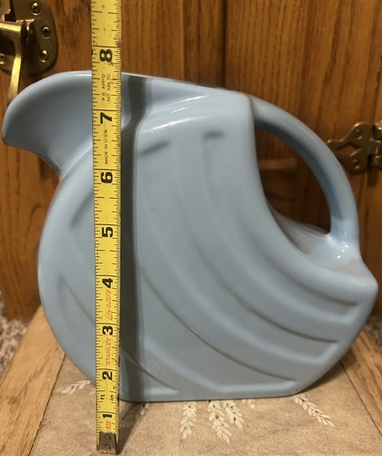 Alamo Pottery Pitcher Light Blue Vitreous China, #760 1950’s - Picture 11 of 11