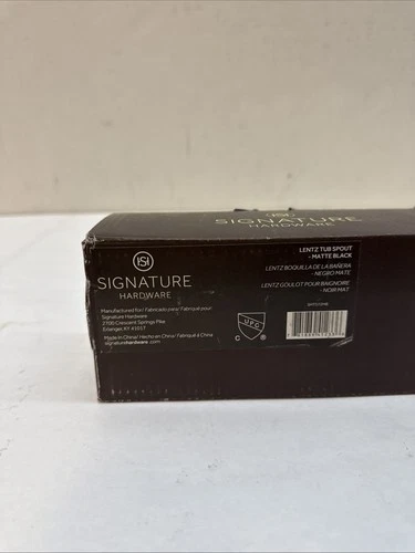 Signature Hardware SHTS72MB Lentz 6-7/8" Tub Spout - Matte Black - Picture 2 of 3