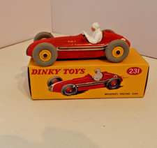 Dinky Toys Red Maserati No.231 Racing Car in replacement box