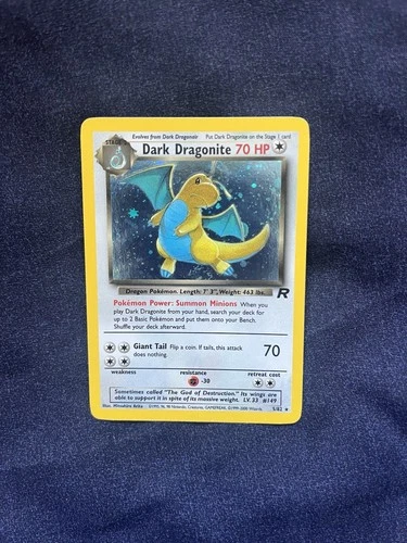Pokémon TCG Dark Dragonite 5/82 Team Rocket Holo Rare WOTC Card