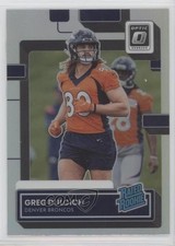 2022 Panini Donruss Rated Rookie Optic Preview Holo Prizm Greg Dulcich 0q1q