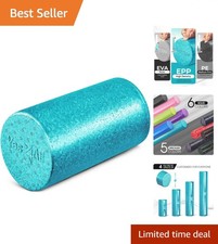 Extra Firm 12-inch Foam Roller for Back Pain Relief   Lightweight  Portable