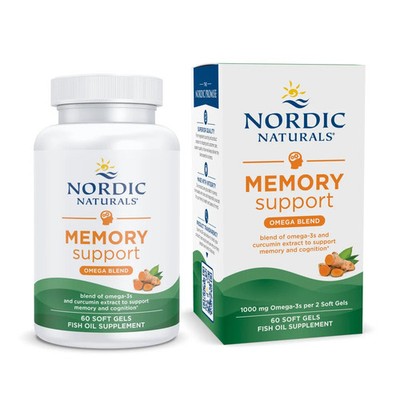 Nordic Naturals Memory Support Curcumin - Supports Cognitive Clarity & Brain 60