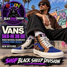 VANS Sk8-Hi 38 DX Black Men's Size 9 Women's Size 10.5
