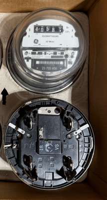 GE- ELECTRIC WATTHOUR METER (KWH) I70S, I-70S, EZ READ, 240V, 200A, 3W, 1PH