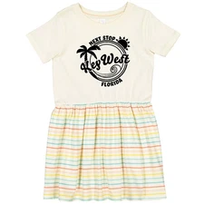 Inktastic Next Stop- Key West, Florida Toddler Dress State Home Beaches Beach