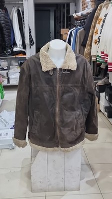 Mens Canda Brown Leather Jacket Jacket Size 3xl AN1116
