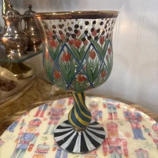 Mackenzie-Childs Circus Arbor Tulip Wine Glass