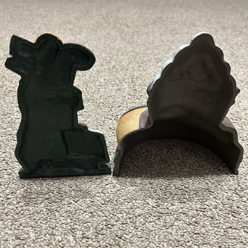 Vintage Cast Iron Golf Bookends 19th Hole Clubs Golf Balls - Bild 2 von 8