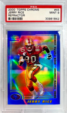 Jerry Rice 2000 Topps Chrome #45 *Refractor* 49ers HOF MVP Beautiful Mint PSA 9