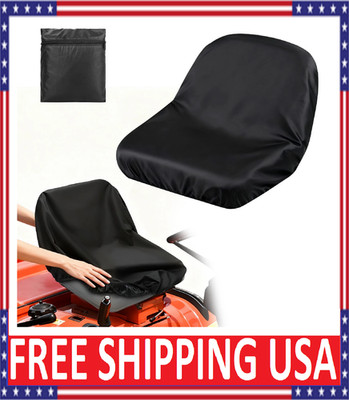 Universal Riding Lawn Mower Tractor Seat Cover Waterproof Oxford w/ Storage Bag