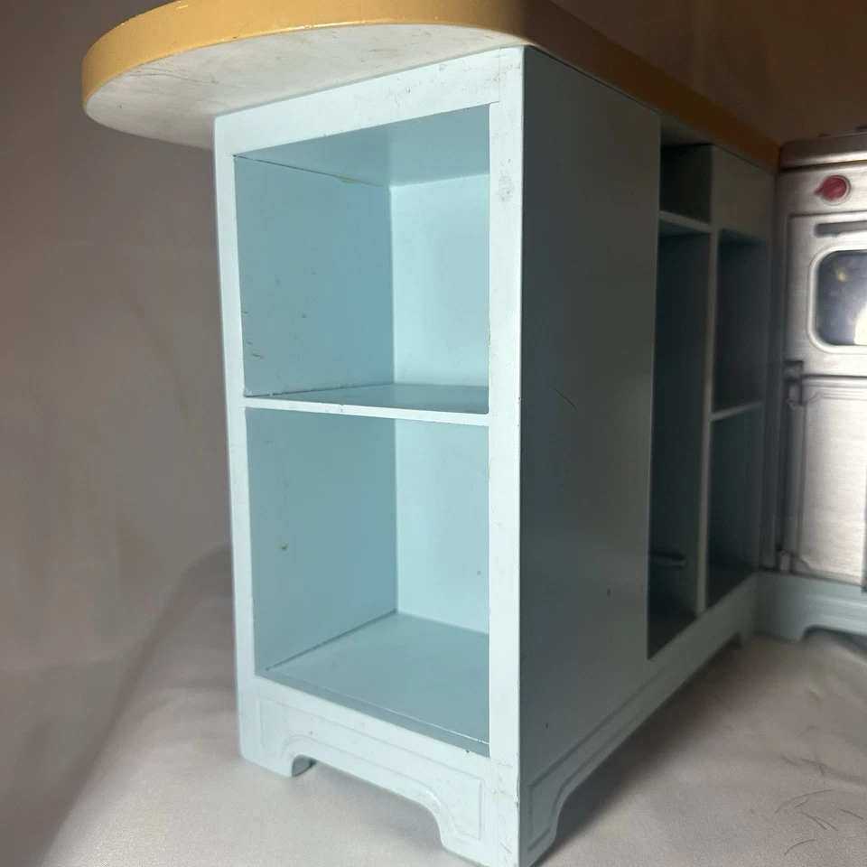 American Girl Gourmet Kitchen Set Retired Blue AS IS MISSING PARTS !!! - Image 2 of 4