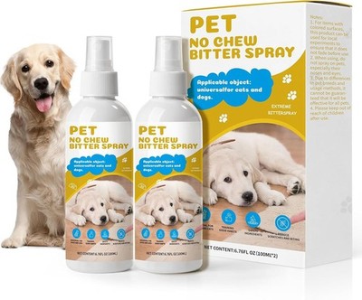No Chew Spray for Dogs and Cats to Stop Chewing, Anti Chew Spray (2PCSx100ml)