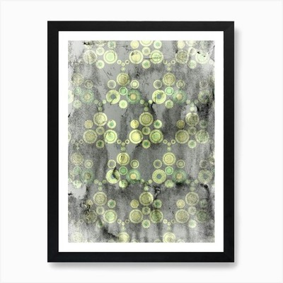 Grungy Circles Kunstdruck gerahmt Wandbild Poster Leinwanddruck Bild