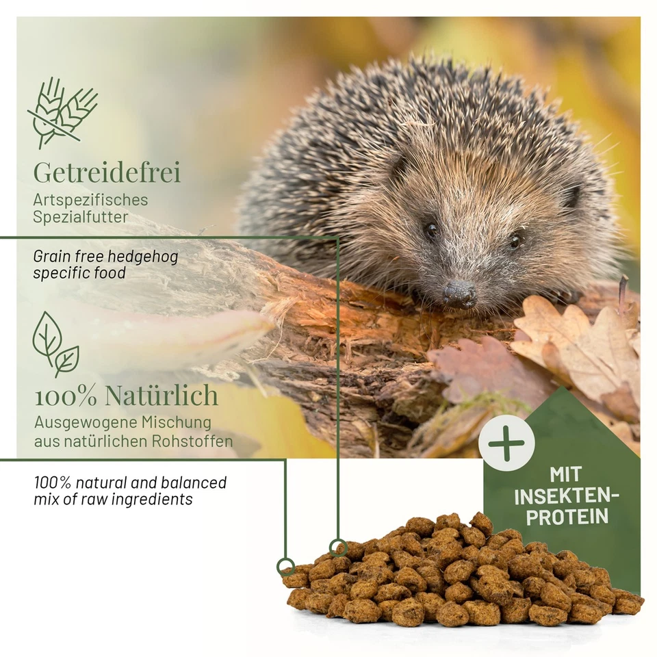 WILDLIFE HOME Igelfutter Getreidefrei 1kg - Artgerechtes Spezialfutter für Igel - Bild 2 von 4