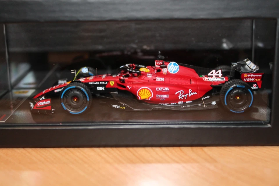1:43 LookSmart SPARK Lewis Hamilton Ferrari SF-23 2025 Fiorano Test - Image 2 of 4