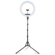18 LED RGB Ring Light with Tripod Stand, Phone Mount, USB Ports, Wireless Remote