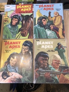 Vintage Planet Of The Apes 4 Artcraft Activity Coloring Cut Color Books UNUSED!