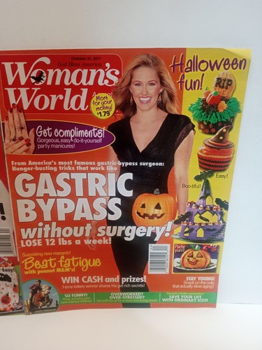Halloween Womans World Magazines -Oprah Cover Nov 2010 & October 2011 Spooky Fun - Picture 3 of 6