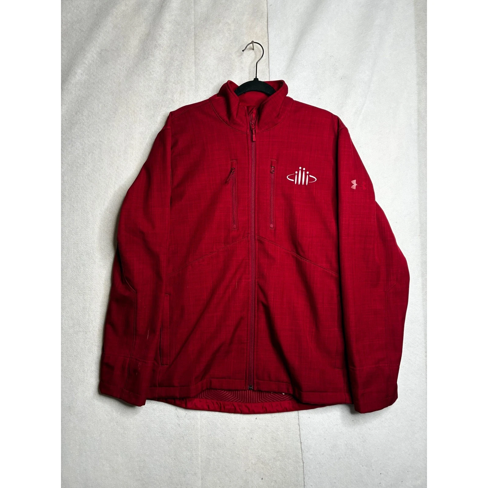 Under Armour Storm Red Softshell Full Zip Jacket Mens Large Embroidered Logo
Opens in a new window o