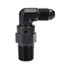 4AN Male Flare to 1/4" NPT 90 Degree Swivel Fitting Adapter 4AN to 1/4"NPT