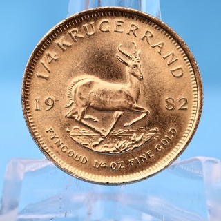 Südafrika 1/4 Rand Krügerrand 1982 1/4 Oz Gold Vz