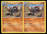 POKEMON TCG TYRUNT 61/111 UNCOMMON FURIOUS FISTS (2x)