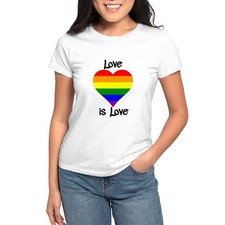 CafePress Love Is Love T Shirt Women's T-Shirt 881236443 