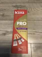 Kana pro select box of 3 straight paint brushes new