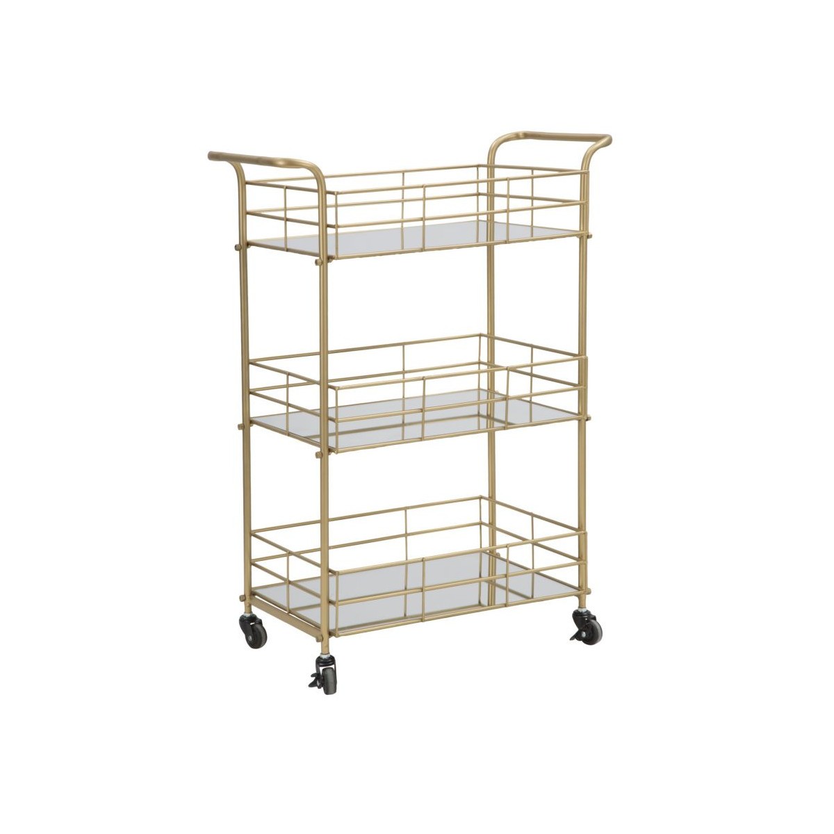 Desserte Glamour 80cm Or : La Solution Gain de Place pour un Rangement Élégant et Pratique