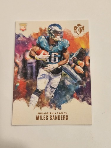 Miles Sanders RC / 2019 Chronicles Gridiron Kings / Eagles-Panthers - Picture 1 of 2