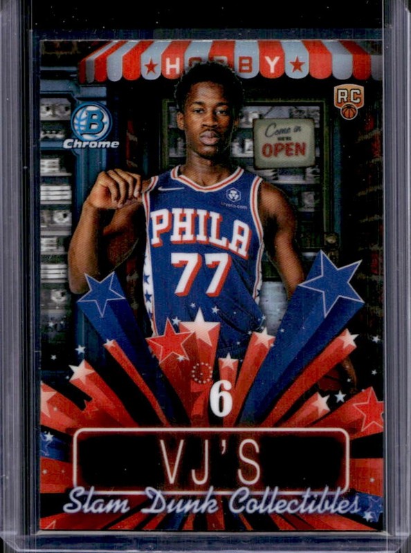 2025-26 Bowman VJ Edgecombe Chrome Hobby Stars RC Refractor Rookie #HS-8 76ers