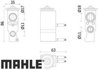 Mahle AVE143000P Expansionsventil FüR Klimaanlage Expansionsventil