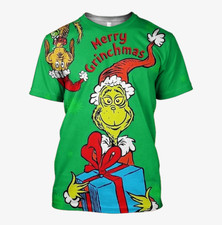 3d The Grinch Christmas Tshirt ES555