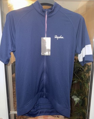 Rapha Herren leichtes Core Radtrikot Large marineblau neu mit Etikett